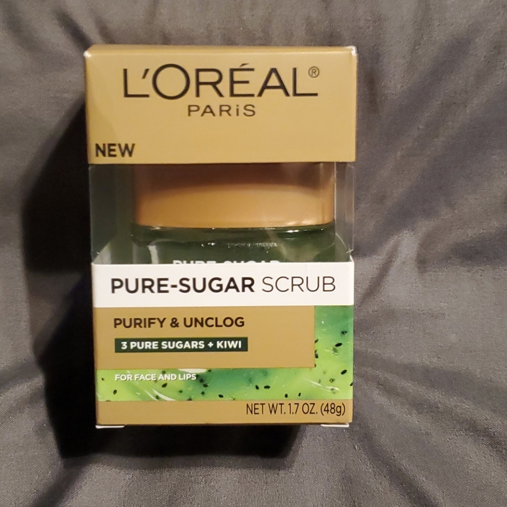 L'Oreal Paris Purify & Unclog Pure Sugar Scrub, 1.